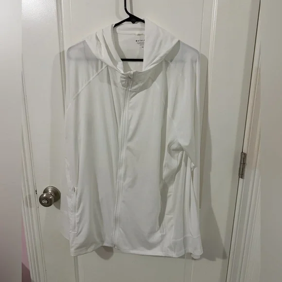 Athleta Pacifica Illume UPF Relaxed Jacket - White - Picture 3 of 9